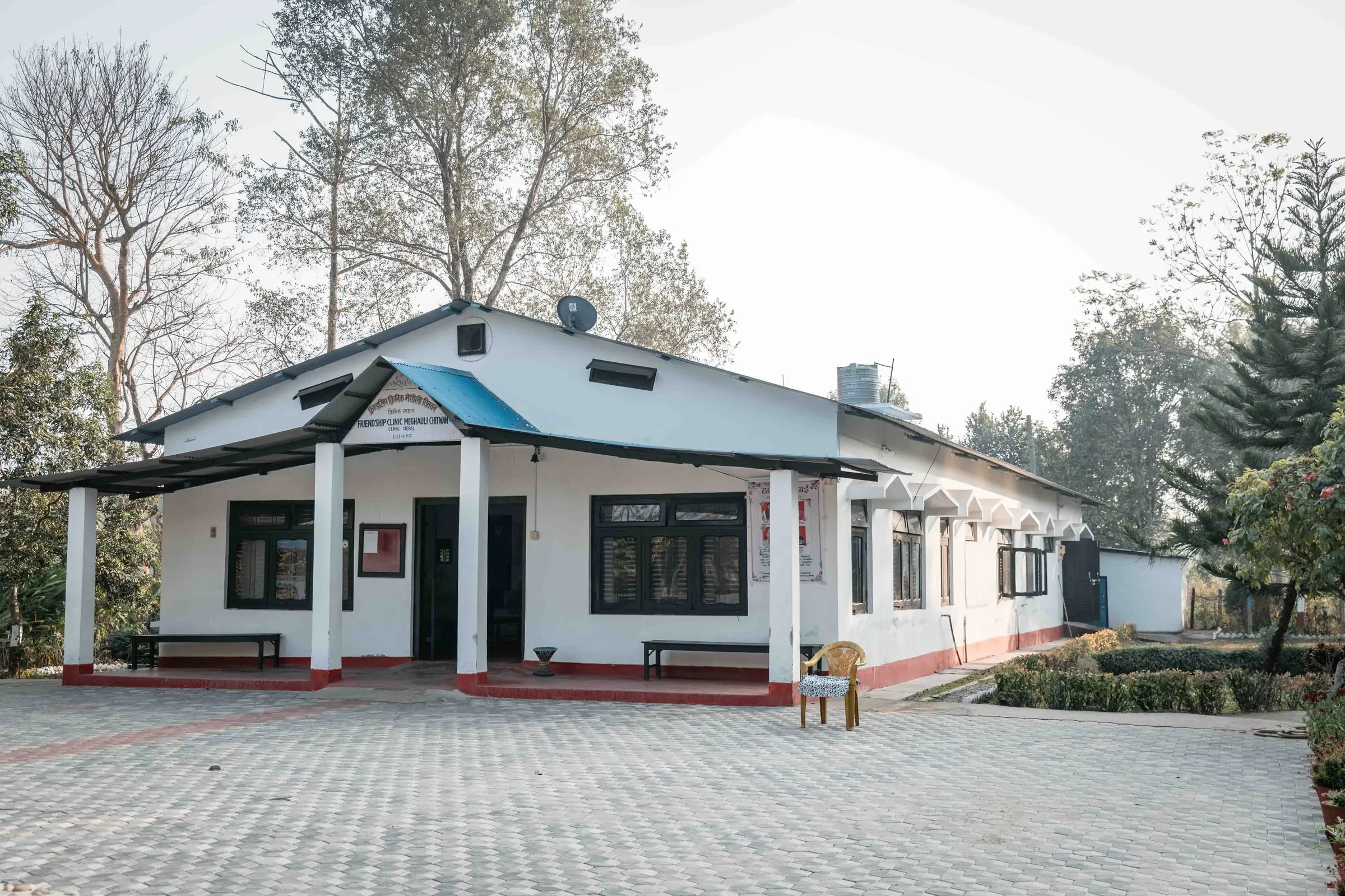 The Clinic Nepal clinic building in Meghauli